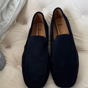BOSS Men's Dark Blue Loafers